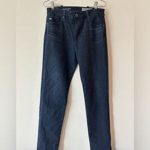 AG Slim Straight Jeans with Split Hem